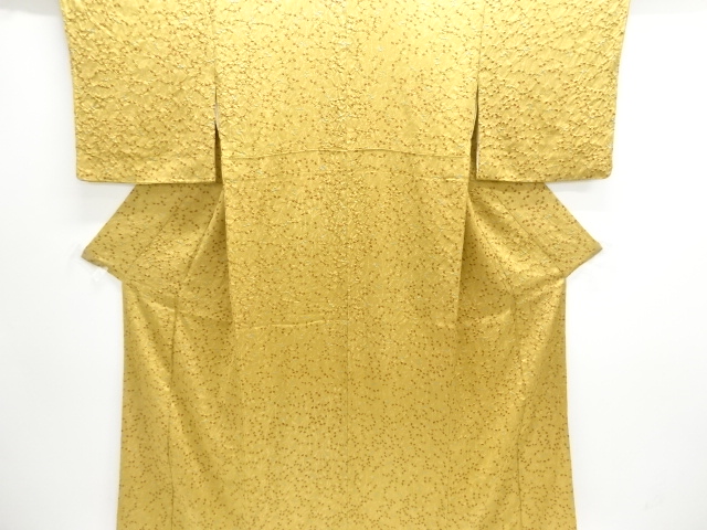 絞り萩模様小紋着物